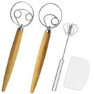 Acessório de cozinha Listenman Danish Dough Whisk Misturador de pão e conjunto de batedor de ovos Acessório de cozinha Listenman Danish Dough Whisk Misturador de pão e conjunto de batedor de ovos