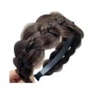 Acessório De Estilo Para Cabelo: Tiara Feminina Retrô Artesanal Com Tranças Largas Em Espinha De