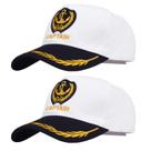 Acessório de fantasia NAUZE Captain Hat, boné de beisebol, 2 peças Acessório de fantasia NAUZE Captain Hat, boné de beisebol, 2 peças