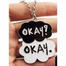 Acessório de Personagem A Culpa é das Estrelas Okay Okay Pingente Nuvem Duplo Romance Geek Filme