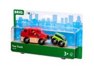 Acessório de trem de brinquedo de madeira BRIO World 33528 Truck de reboque confiável