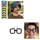 Acessório do Seu Madruga C/ Chapéu e Bigode + Óculos da Chiquinha Festas Acessório do Seu Madruga C/ Chapéu e Bigode + Óculos da Chiquinha Festas