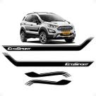 Acessório Faixa Lateral Ecosport Adesivo Decorativo Preto