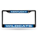 Acessório para carro/caminhão/SUV Rico Industries NCAA Kentucky Wildcats Black Laser Cut Chrome Frame 30 x 15 cm Acessório para carro/caminhão/SUV Rico Industries NCAA Kentucky Wildcats Black Laser Cut Chrome Frame 30 x 15 cm