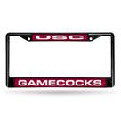 Acessório para carro/caminhão/SUV Rico Industries NCAA South Carolina Gamecocks Black Laser Cut Chrome Frame 30 x 15 cm Acessório para carro/caminhão/SUV Rico Industries NCAA South Carolina Gamecocks Black Laser Cut Chrome Frame 30 x 15 cm