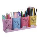 Acessorio Para Mesa Princesas Porta Caneta 4Pcs