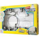 Acessorio Wc Milano Cromado Cristal 7 Pecas M1303-05010