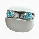 Acessórios Clip-On para Fones de Ouvido BEVCEFCC Oval Diamante Azul Lago Acessórios Clip-On para Fones de Ouvido BEVCEFCC Oval Diamante Azul Lago