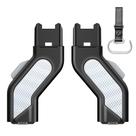 Acessórios de adaptador superior com faixas refletivas, compatíveis com carrinhos de bebê UPPAbaby Vista V2/V3, berço, cadeira infantil, Aria, Mesa V2/Max 1 conjunto (2 unidades) mais gancho bônus