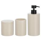 Acessórios de bancada para banheiro, conjunto de resina mDesign 3