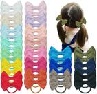 Acessórios de cabelo Ayesha, 40 peças, laços e elásticos de 7,5 cm