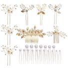 Acessórios de cabelo InSowni Gold Wedding Bridal para mulheres