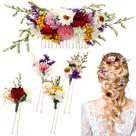 Acessórios de cabelo Suncalla Dried Flower Hair Pins and Comb