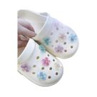 Acessórios De Clog Destacáveis Com Flores De Cerejeira Que Brilham No Escuro, Conjunto De 10 Peças