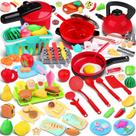 Acessórios de cozinha de brinquedo FunMission 134 unidades com churrasqueira