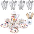 Acessórios de Cozinha para Casa de Bonecas Skylety (37 peças) - Escala 1:12 (Flora) Acessórios de Cozinha para Casa de Bonecas Skylety (37 peças) - Escala 1:12 (Flora)