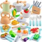 Acessórios de cozinha Play TIKJOYFUL 42 unidades com conjunto Play Food Acessórios de cozinha Play TIKJOYFUL 42 unidades com conjunto Play Food