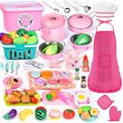 Acessórios de cozinha Toy Play Aojieni 121 unidades com avental e chapéu