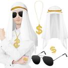 Acessórios de fantasia Mepase Dubai Arab Halloween para homens