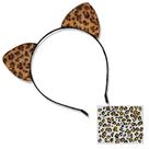 Acessórios de fantasia NESTRE Cheetah Ears, bandana e adesivos Acessórios de fantasia NESTRE Cheetah Ears, bandana e adesivos