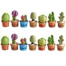 Acessórios de jardim de fadas LONCESS Succulents Cactus 14 peças