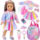 Acessórios de moda para bonecas UNICORN ELEMENT American de 18 polegadas