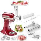 Acessórios De Moedor De Alimentos Metálico Para Batedeira KitchenAid: Moedor De Carne E Enchedor De