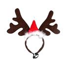 Acessórios De Natal Para Cães: Chapéu De Papai Noel Com Chifres De Rena E Alce, Fantasia Fofa Para