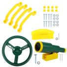 Acessórios de playground RedSwing para crianças com roda de navio pirata