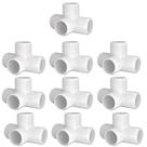 Acessórios de PVC de 4 vias LetsFix Furniture Grade 1/2 PVC (pacote com 10) Acessórios de PVC de 4 vias LetsFix Furniture Grade 1/2 PVC (pacote com 10)