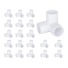 Acessórios de PVC TiantianUp de 3 vias e 1/2 polegada para móveis (pacote com 20)