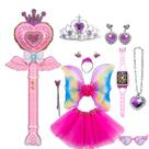Acessórios de vestir para princesas, conjunto de acessórios de fadas