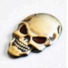 Acessórios Emblema Adesivo Caveira 3d Cranio Harley Davidson Iron 833 1200 Deluxe Fat Bob Boy Breakout Fxdr Street Bronz