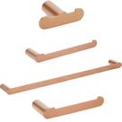 Acessórios para banheiro 4 peças Vila nova Pingoo.casa - Dourado Rose Acessórios para banheiro 4 peças Vila nova Pingoo.casa - Dourado Rose