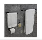Acessórios para Banheiro Em Metal 4 Peças Decoração Moderna