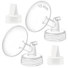 Acessórios para bomba de mama Maymom Flange de 13 mm com válvula de bico de pato