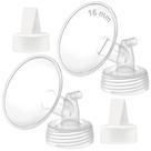 Acessórios para bomba de mama Maymom Flange de 16 mm com válvula de bico de pato