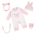 Acessórios para bonecas Reborn BABESIDE Pink & White Bunny