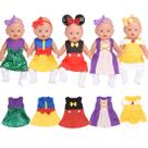 Acessórios para bonecas Sweet Dolly de 15 a 18 polegadas com 5 roupas e 5 peças