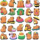 Acessórios Para Calçados Série Capivara, 25 Peças, Decorações Em PVC Para Chinelos E Sandálias,