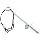 Acessórios para campo de futebol BSN Sports Anchor Auger Style, prateado, grande