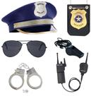 Acessórios para fantasias: kit de dramatização de policiais da QPCOS