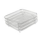 Acessórios Para Fritadeira De Ar Empilhável Quadrada De 8 Polegadas, Rack De Cozimento De Grelha De