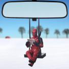 Acessórios para pendurar espelhos de carro WYJS Funny Anime Pendant