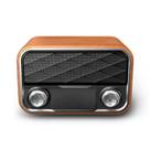 Acessórios para receptores de áudio e vídeo estante de rádio retro alto-falante bluetooth subwoofer portátil alto-falantes de estante de música madeira escura