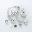 Acessórios Para Sapatos Em Forma De Borboleta Com Diamantes Prateados, 12 Peças, Decorações DIY Para