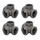 Acessórios para tubos, saída lateral de 4 vias, 3/4", pacote com 4 unidades Home Expert Acessórios para tubos, saída lateral de 4 vias, 3/4", pacote com 4 unidades Home Expert