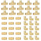 Acessórios PEX SUNGATOR, pacote com 45 3/4 polegadas, sem chumbo em latão Acessórios PEX SUNGATOR, pacote com 45 3/4 polegadas, sem chumbo em latão