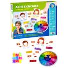 Ache Encaixe Como me Sinto Jogo Educativo Emoções Sentimentos Interativo Inclusivo TEA Escolar Pedagóco Formas e Cores Presente Natal