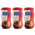 Achocolatado Fit Light Menos Açucares Fonte de Vitaminas Kit 3 Zero Lactose 300g Magro